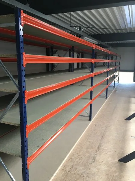 Grootvakstelling magazijn Bongenaar Bouw en Installatie Winsum door magazijnstellingen.nl