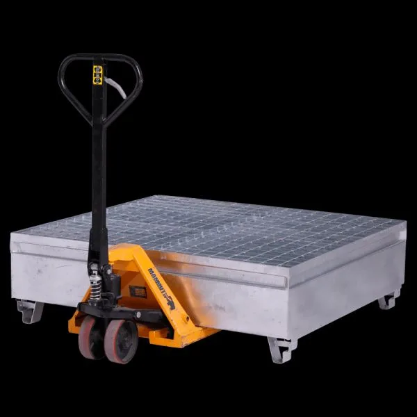 Stalen lekbak 440 ltr / 132x122x40 cm - Afbeelding 2