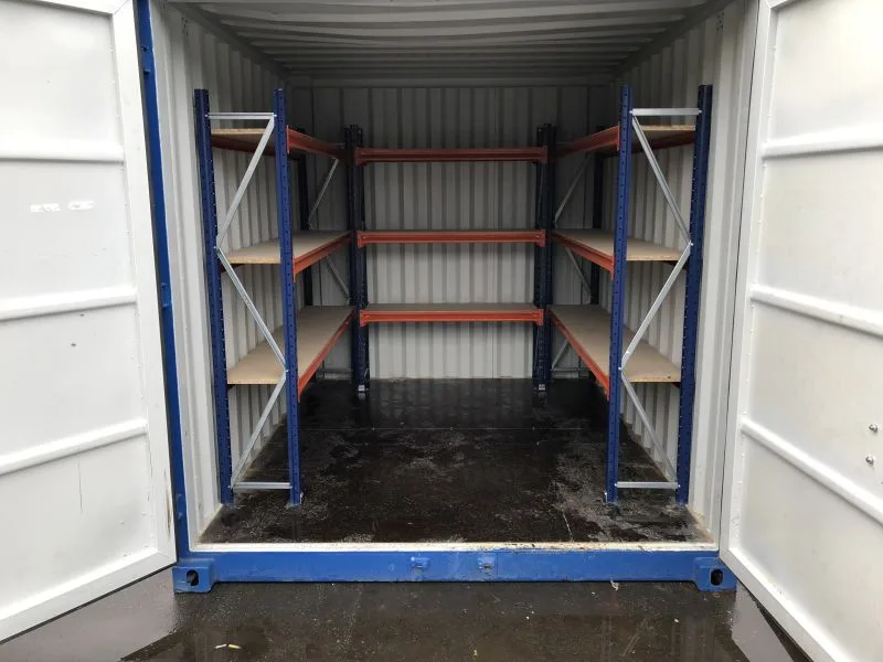 grootvakstelling in opslagcontainer