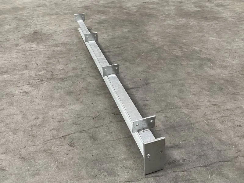 draagarmstelling vooraanzicht op een betonnen vloer