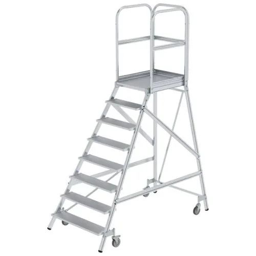 verrijdbare bordestrap met acht treden