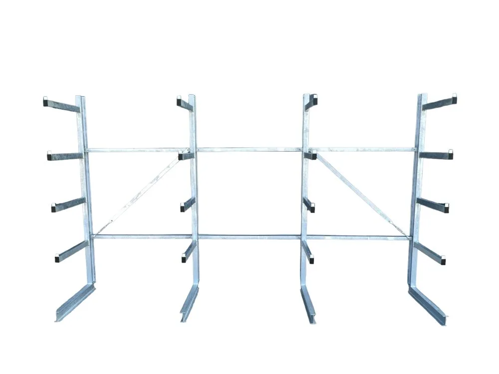 Enkelzijdige draagarmstelling 225 cm hoog IPE 100 - armen 60 cm - lengte 625 cm - verzinkt - Afbeelding 6