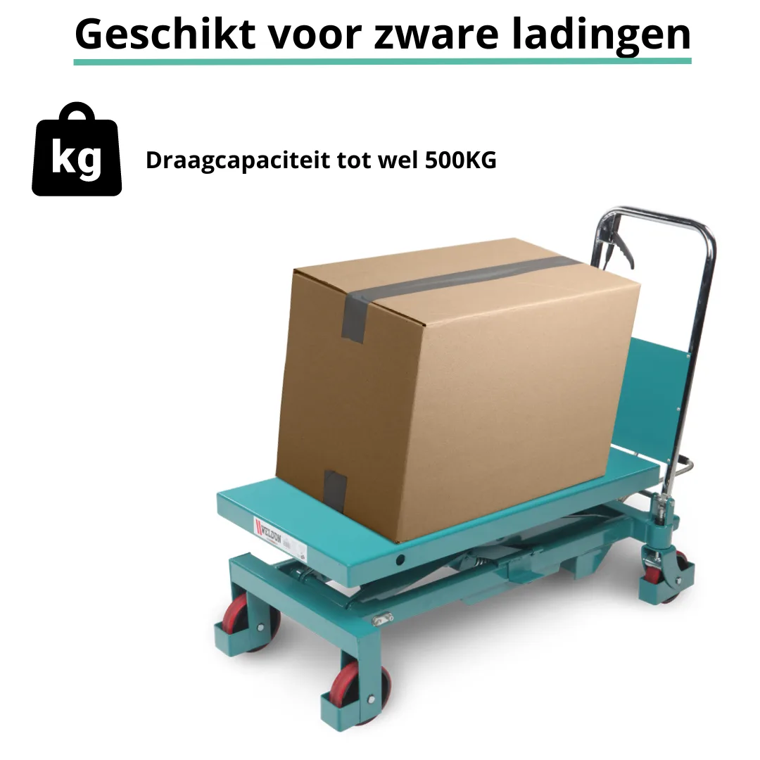 HEFTAFEL Weldon 150KG / 750x450 mm / 740 mm hefhoogte - Afbeelding 5