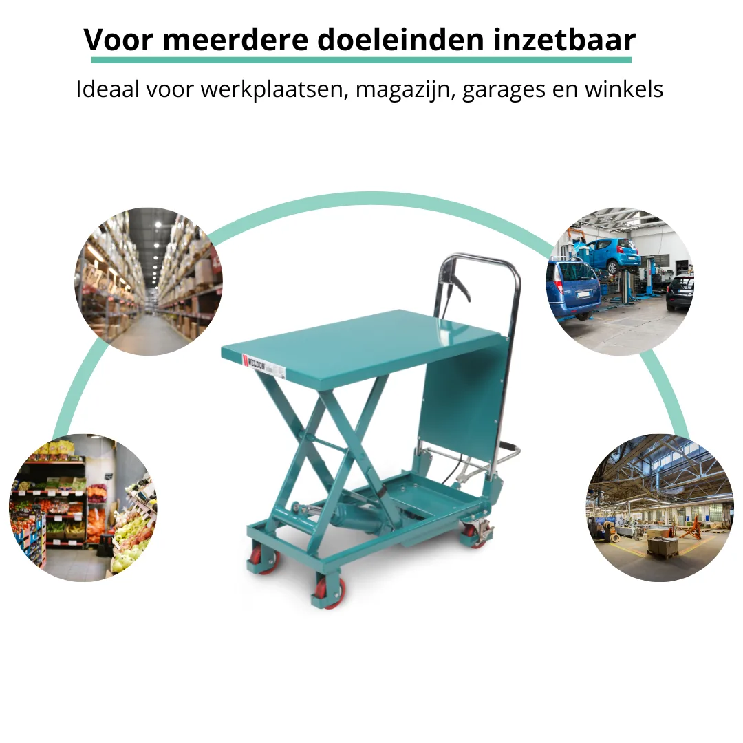HEFTAFEL Weldon 150KG / 750x450 mm / 740 mm hefhoogte - Afbeelding 2