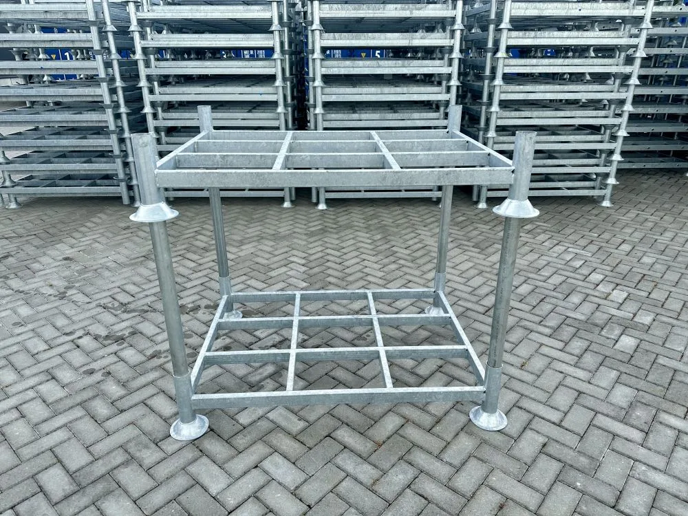 10x Stapelrek enkel verzinkt 2000 kg koker, 1370x1000x310 mm, nieuw - Afbeelding 4