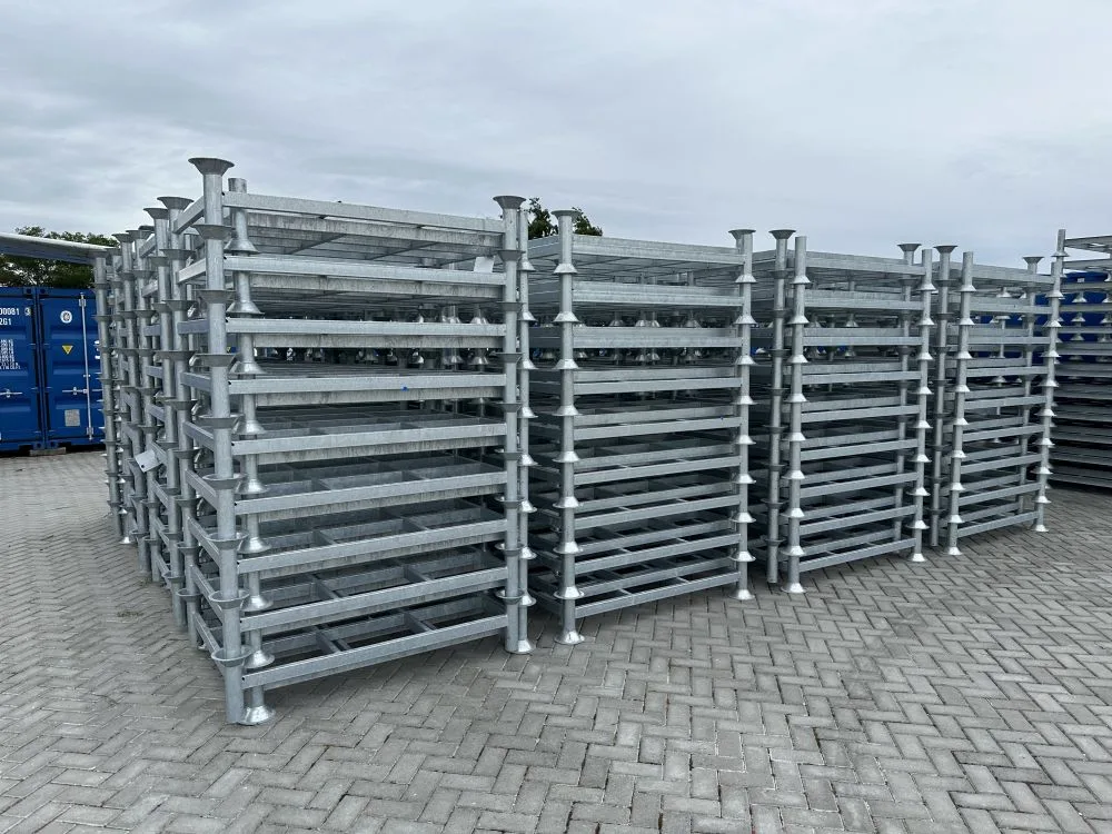10x Stapelrek enkel verzinkt 2000 kg koker, 1370x1000x310 mm, nieuw - Afbeelding 10
