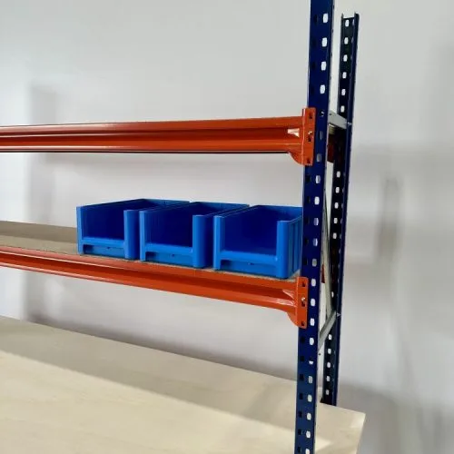 Werkbank inpaktafel met boven opbouw 215x100x95cm / 22 mm blad / incl. 4 zwenkwielen, nieuw - Afbeelding 5