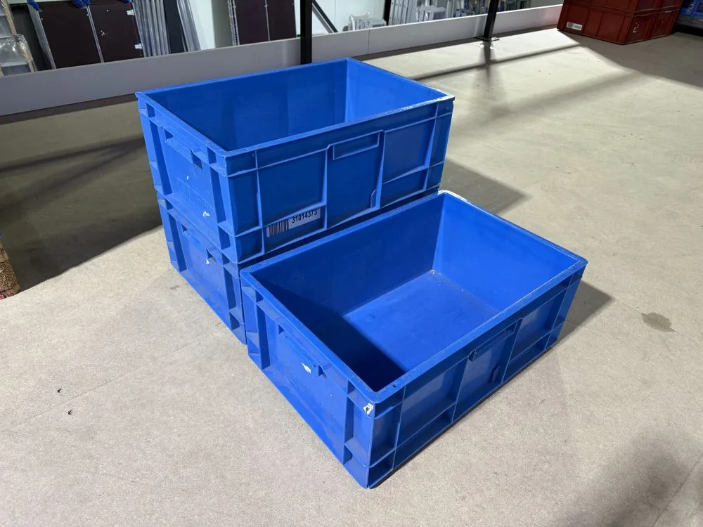 Kunststof stapelbak 60x40x24 blauw, gebruikt - Afbeelding 2