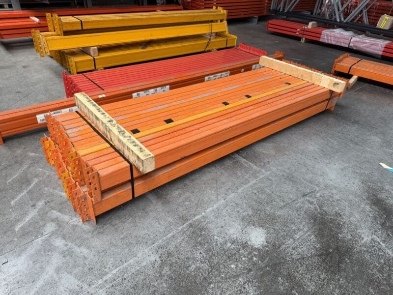 Palletstelling Overtoom 300x90 diep / liggers 270 / lengte 19.70 mtr /  gebruikt - Afbeelding 3