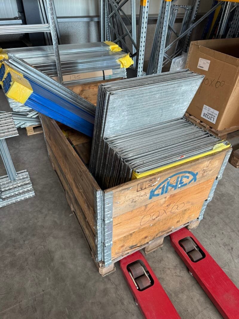 Set S1 verzinkte legbordstelling 250cm hoog - 60cm diep - 120cm en 90 cm lengte - Afbeelding 5