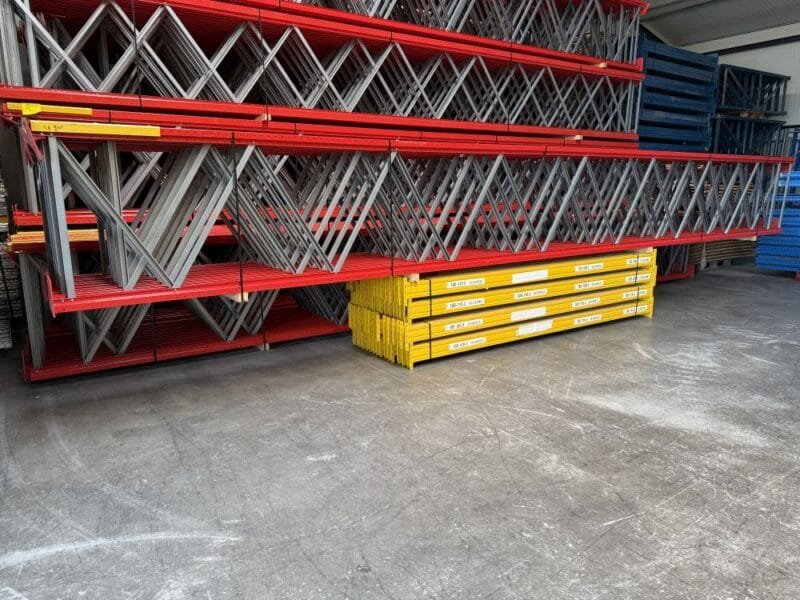 Palletstelling Esmena 950x110 diep / liggers 360 / lengte 37.10 mtr /  gebruikt - Afbeelding 2