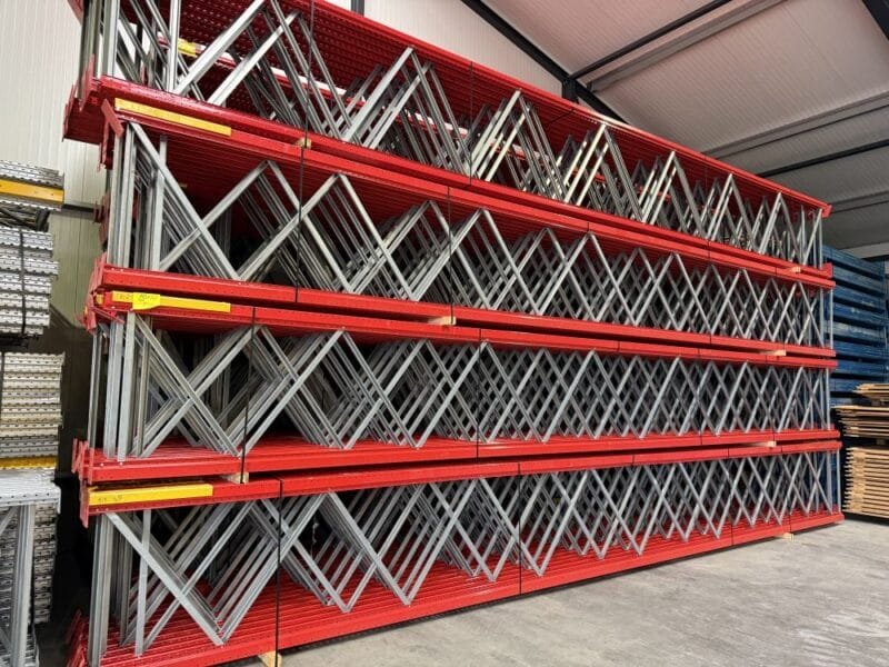 Palletstelling Esmena 950x110 diep / liggers 360 / lengte 37.10 mtr /  gebruikt - Afbeelding 3