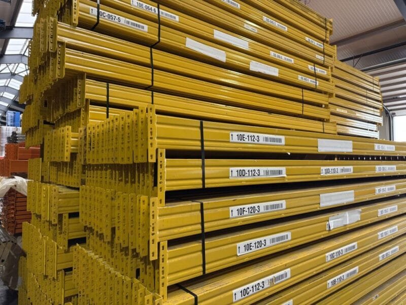 Palletstelling Esmena 950x110 diep / liggers 360 / lengte 37.10 mtr /  gebruikt - Afbeelding 7