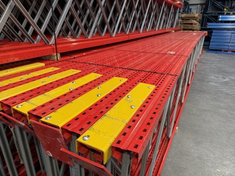 Palletstelling Esmena 950x110 diep / liggers 360 / lengte 37.10 mtr /  gebruikt - Afbeelding 4