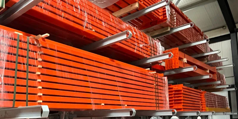 draagarmstelling met liggers