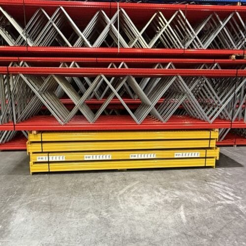 Palletstelling Esmena 500x110 diep / liggers 360 / lengte 40.80 mtr /  gebruikt