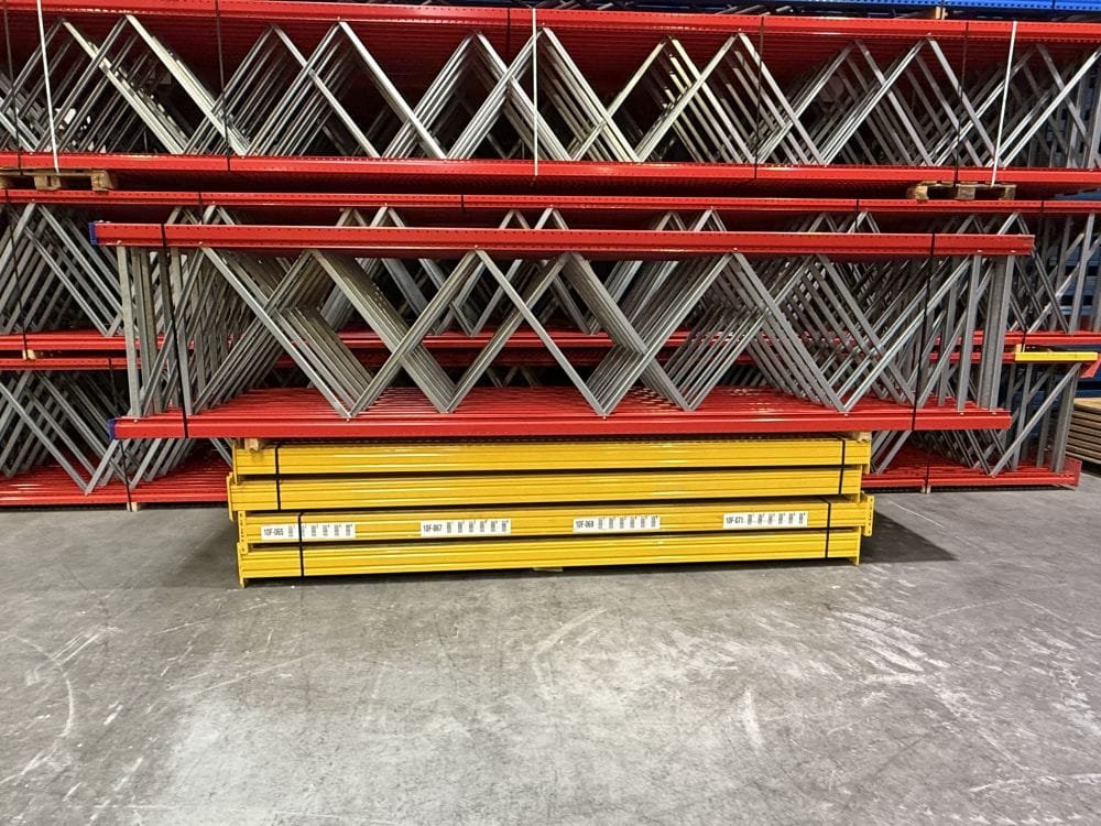 Palletstelling Esmena 500x110 diep / liggers 360 / lengte 40.80 mtr / gebruikt