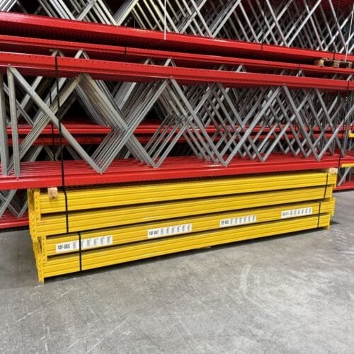 Palletstelling Esmena 450x110 diep / liggers 360 / lengte 26 mtr /  gebruikt