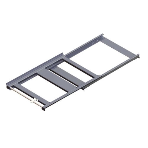 palletlade 120x80 / 700 kg / 65% uittrekbaar, nieuw