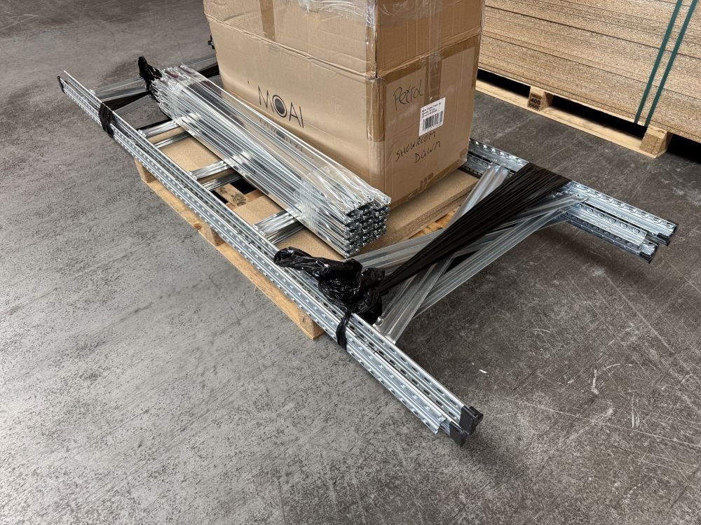 S1 legbordstelling gebruikt 250x80 lengte 2.50 mtr - Afbeelding 2