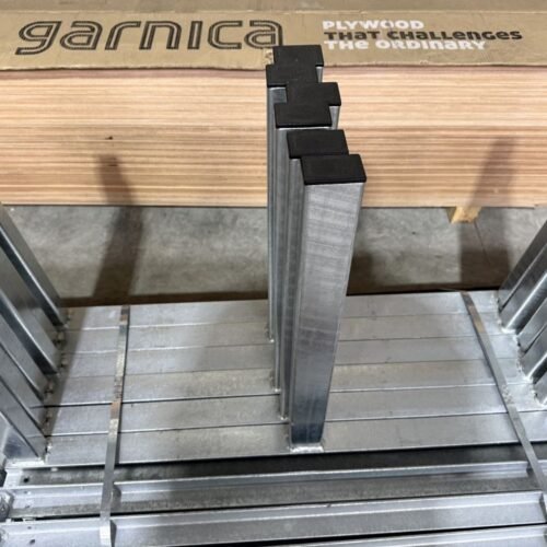 Enkelzijdige draagarmstelling 225 cm hoog IPE 100 - armen 60 cm - lengte 625 cm - verzinkt - Afbeelding 2